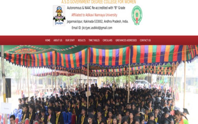 A.S.D Government Degree College for Women website