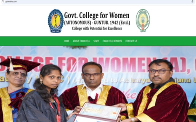 Government College for Women (A) website